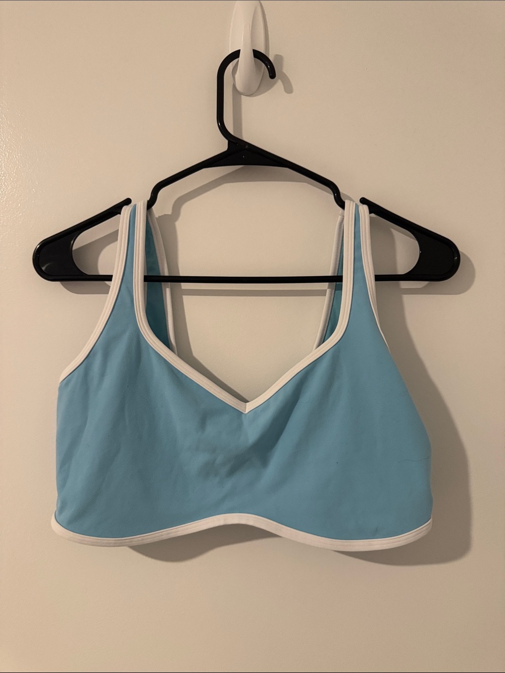 Abercrombie & Fitch Light Blue Bralette with White Trim